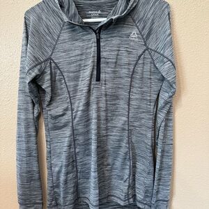 Reebok Heather Gray Zip Pullover